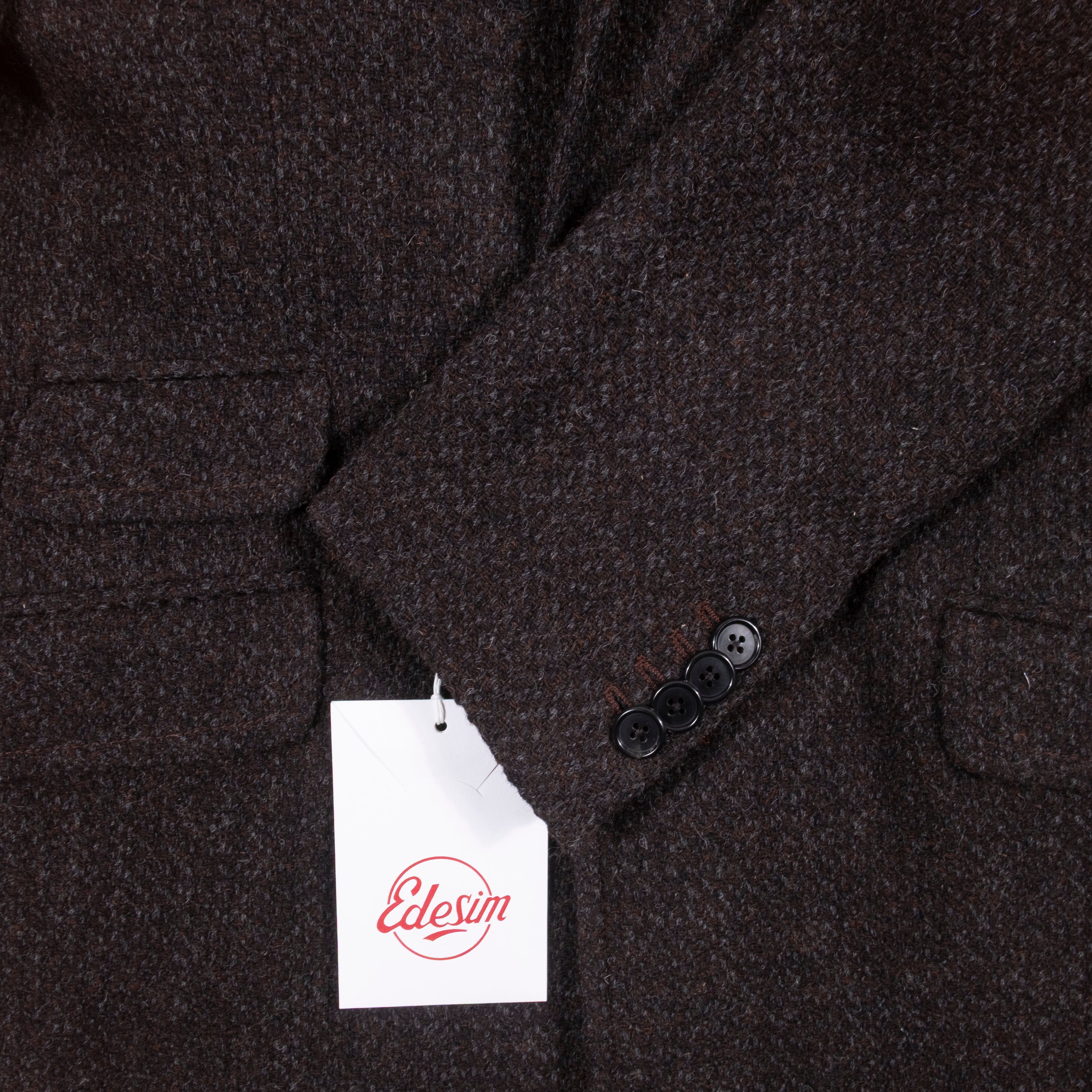 Neapolitan Hand Tailored Brown Tweed Coat