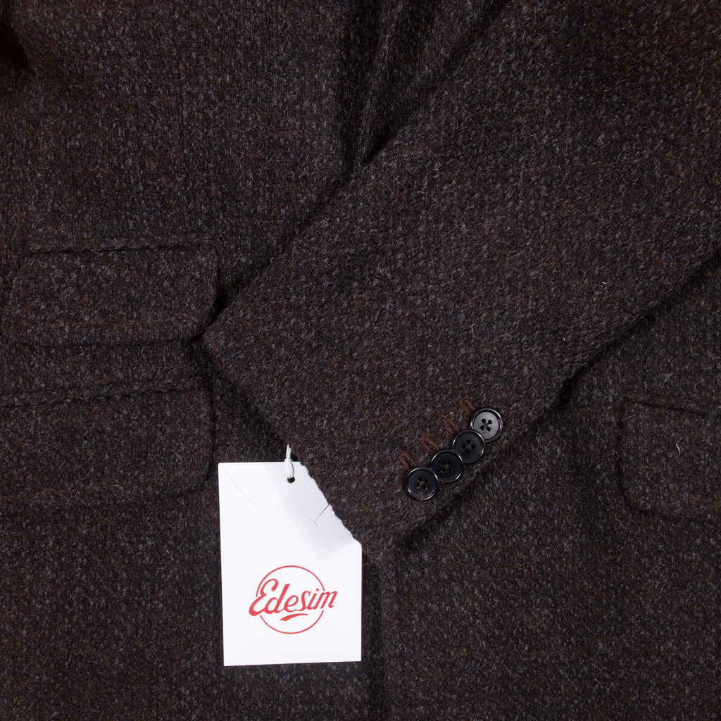 Neapolitan Hand Tailored Brown Tweed Coat