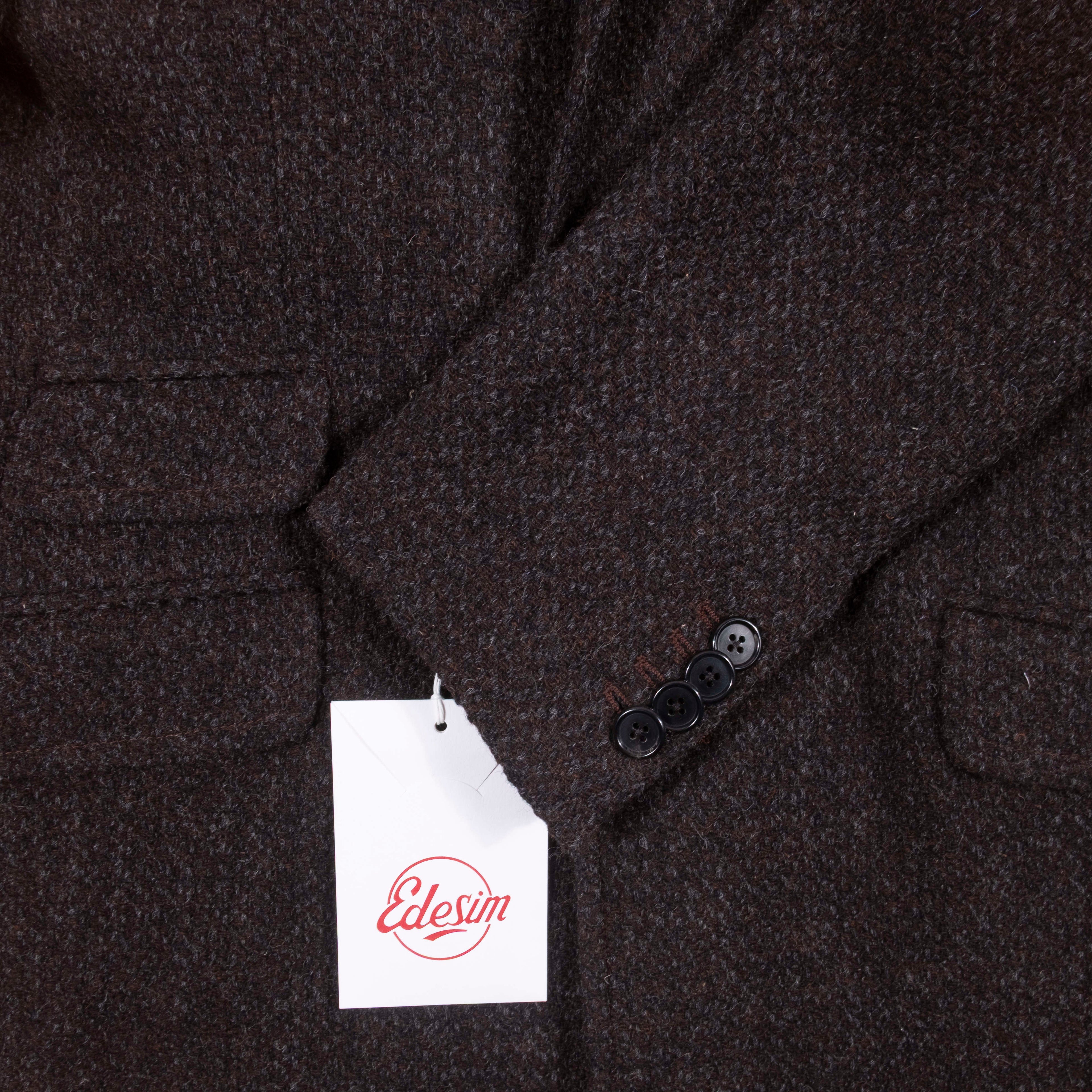 Neapolitan Hand Tailored Brown Tweed Coat