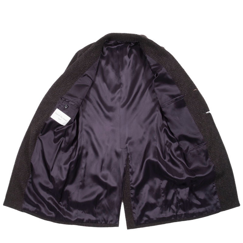 Neapolitan Hand Tailored Brown Tweed Coat