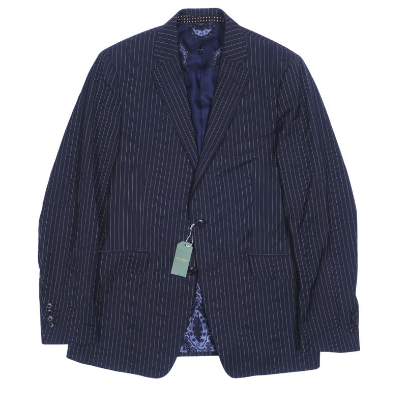 Etro Charcoal Pinstriped Sport Coat