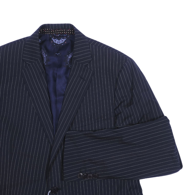 Etro Charcoal Pinstriped Sport Coat