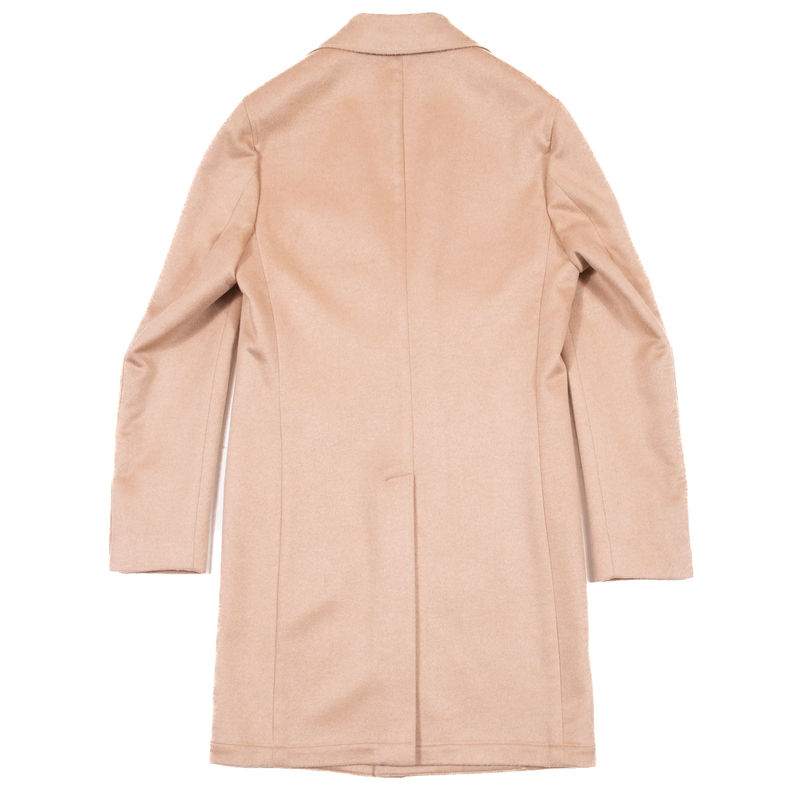 Neapolitan Hand Tailored Camel Colour Cashmere Coat Sz 52