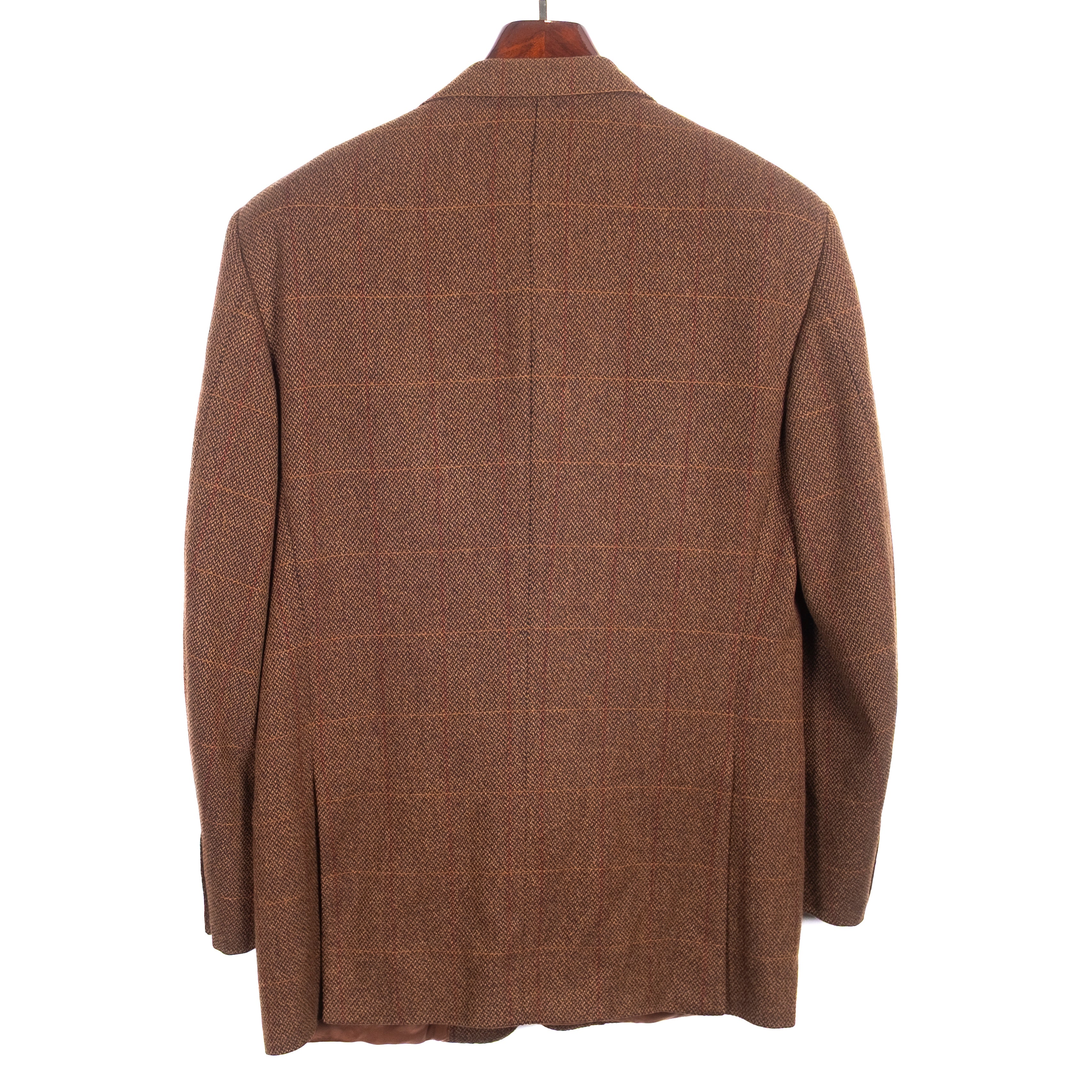 Brown Check Cashmere Sport Coat