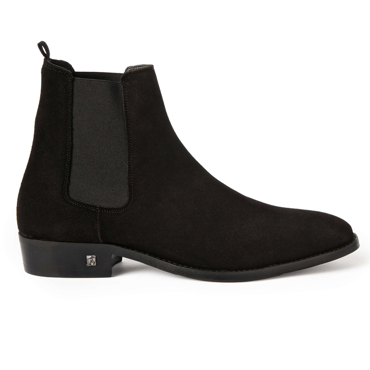 Black Suede Chelsea Boot, 44
