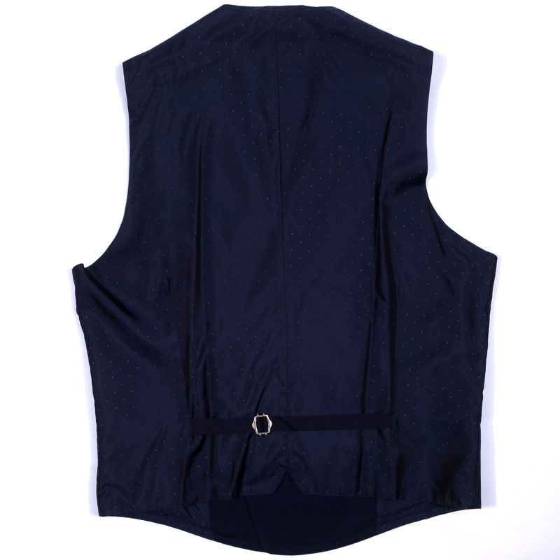 Tagliatore Navy with Check Doublebreasted Waistcoat