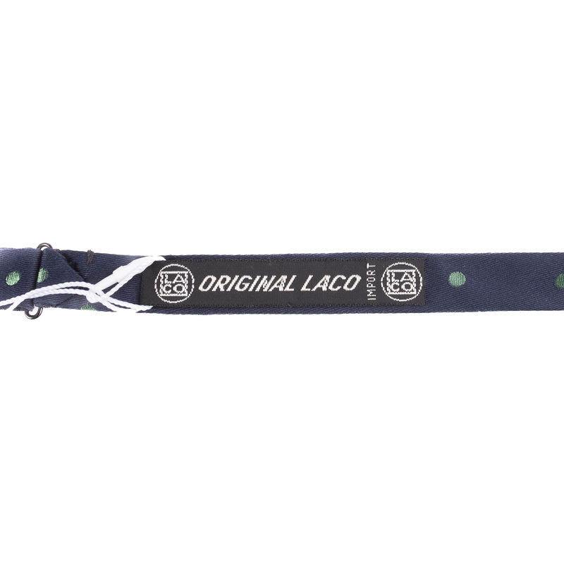 Blue Bow Tie with Green Dots