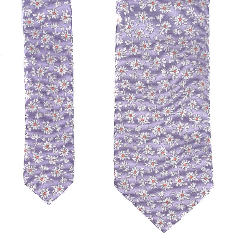Purple Floral Tie