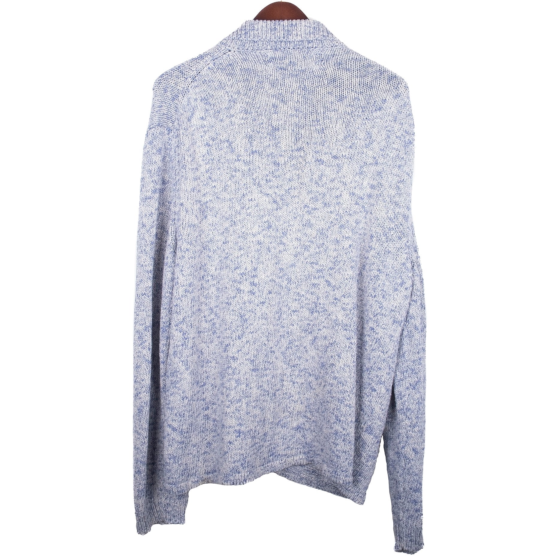 Blue White Woven Cardigan