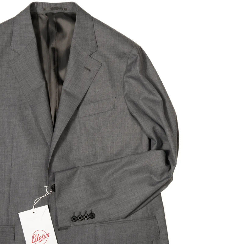 Neapolitan Hand Tailored Grey Business Suit Sz 48