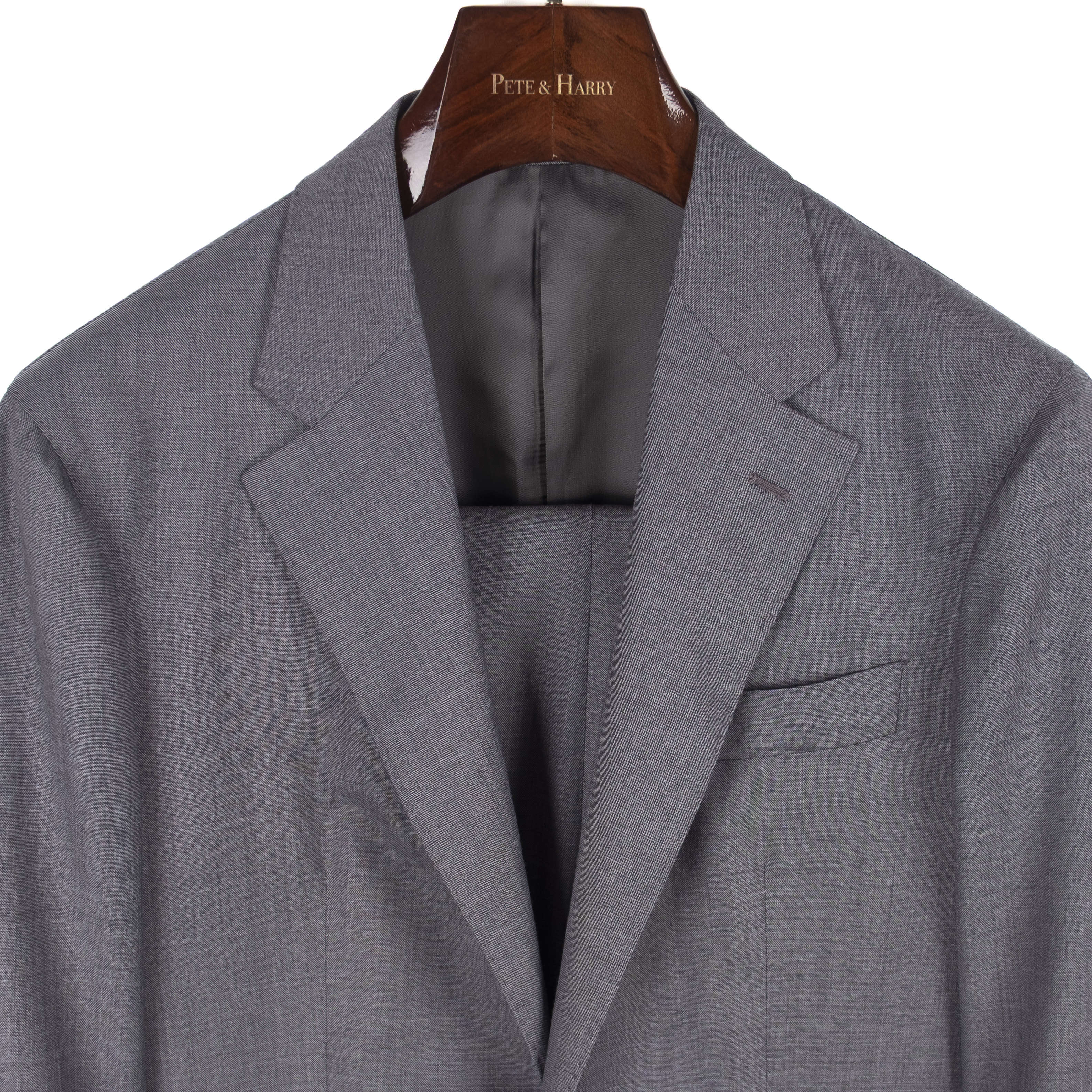 Neapolitan Hand Tailored Grey Suit