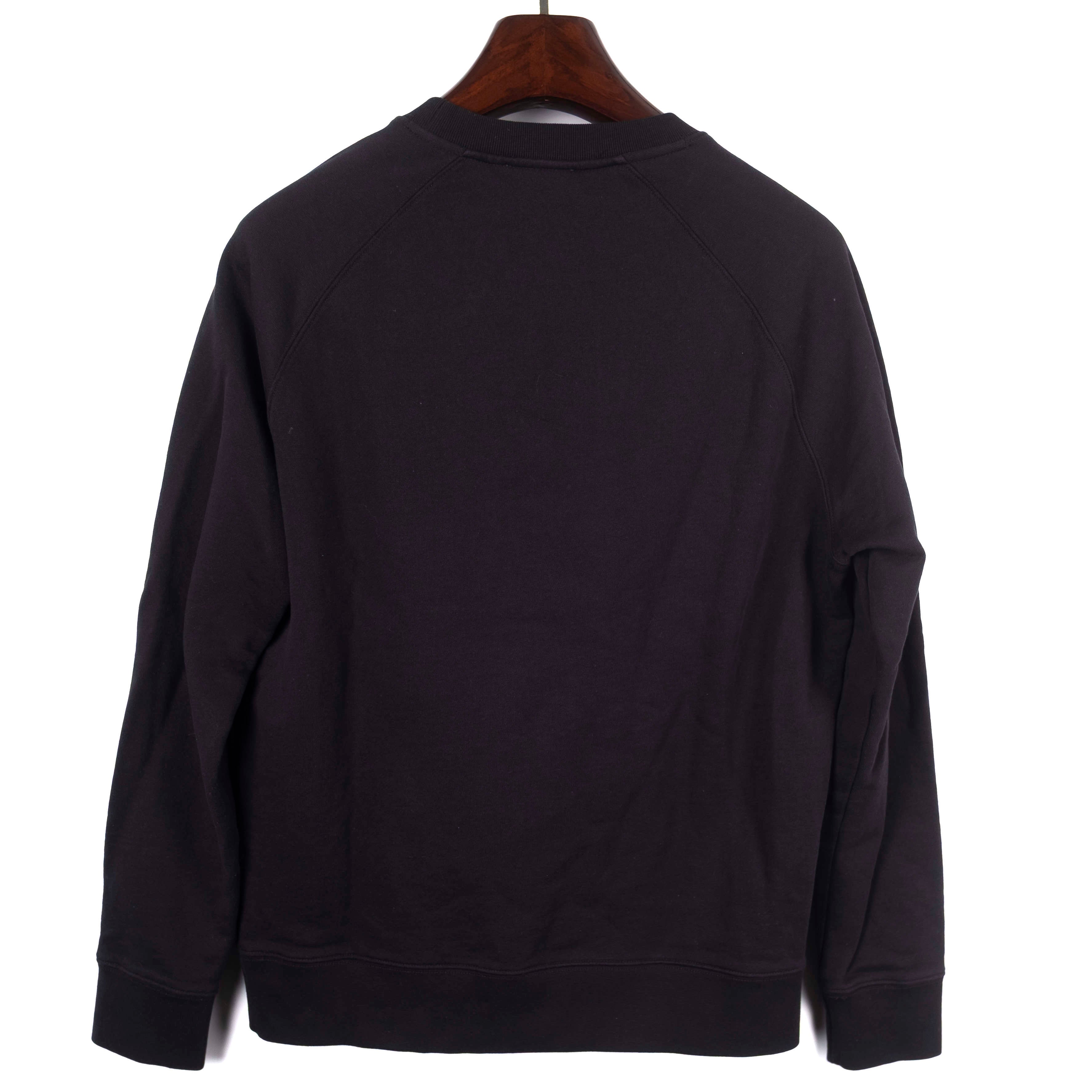 Black Printed Crewneck Sweater