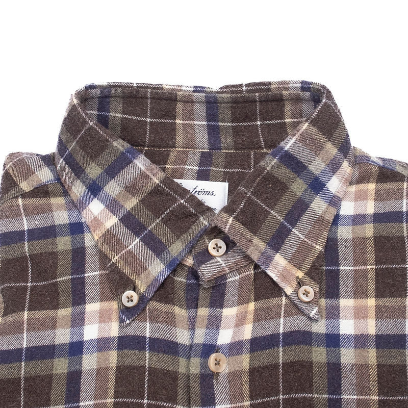 Blue and Green Checks Flannel Shirt