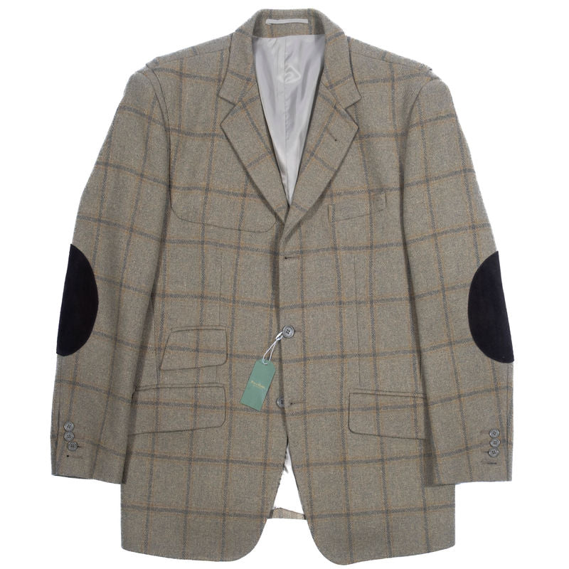 Green Windowpane Hunting Tweed Suit