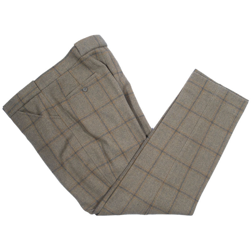Green Windowpane Hunting Tweed Suit