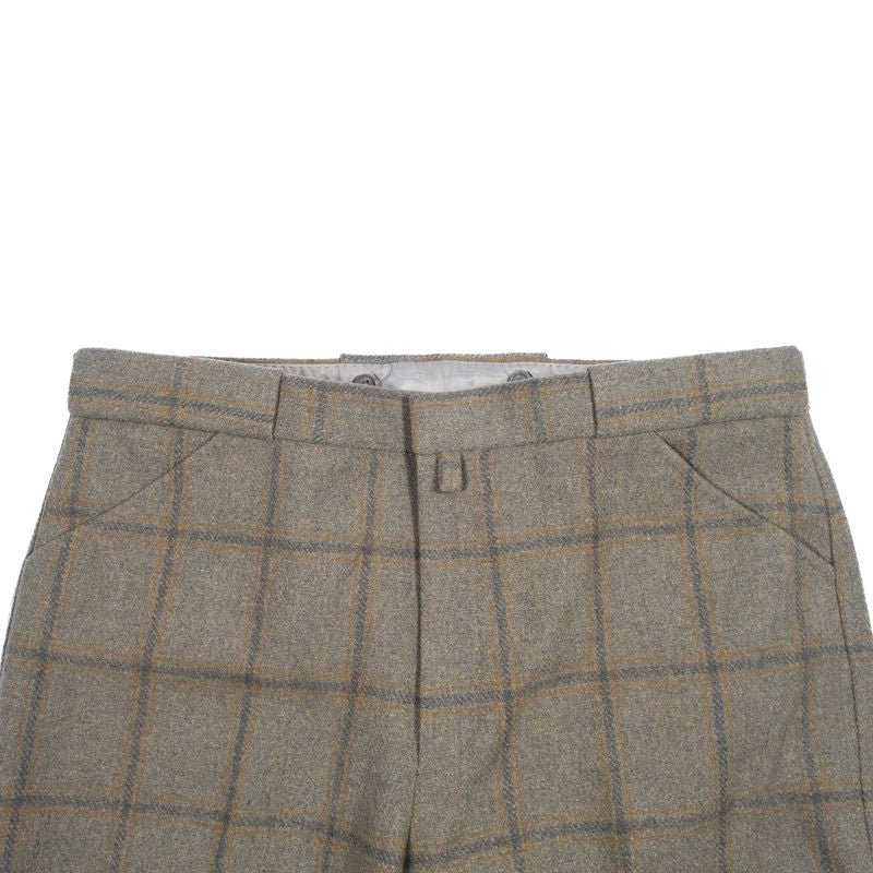 Green Windowpane Hunting Tweed Suit