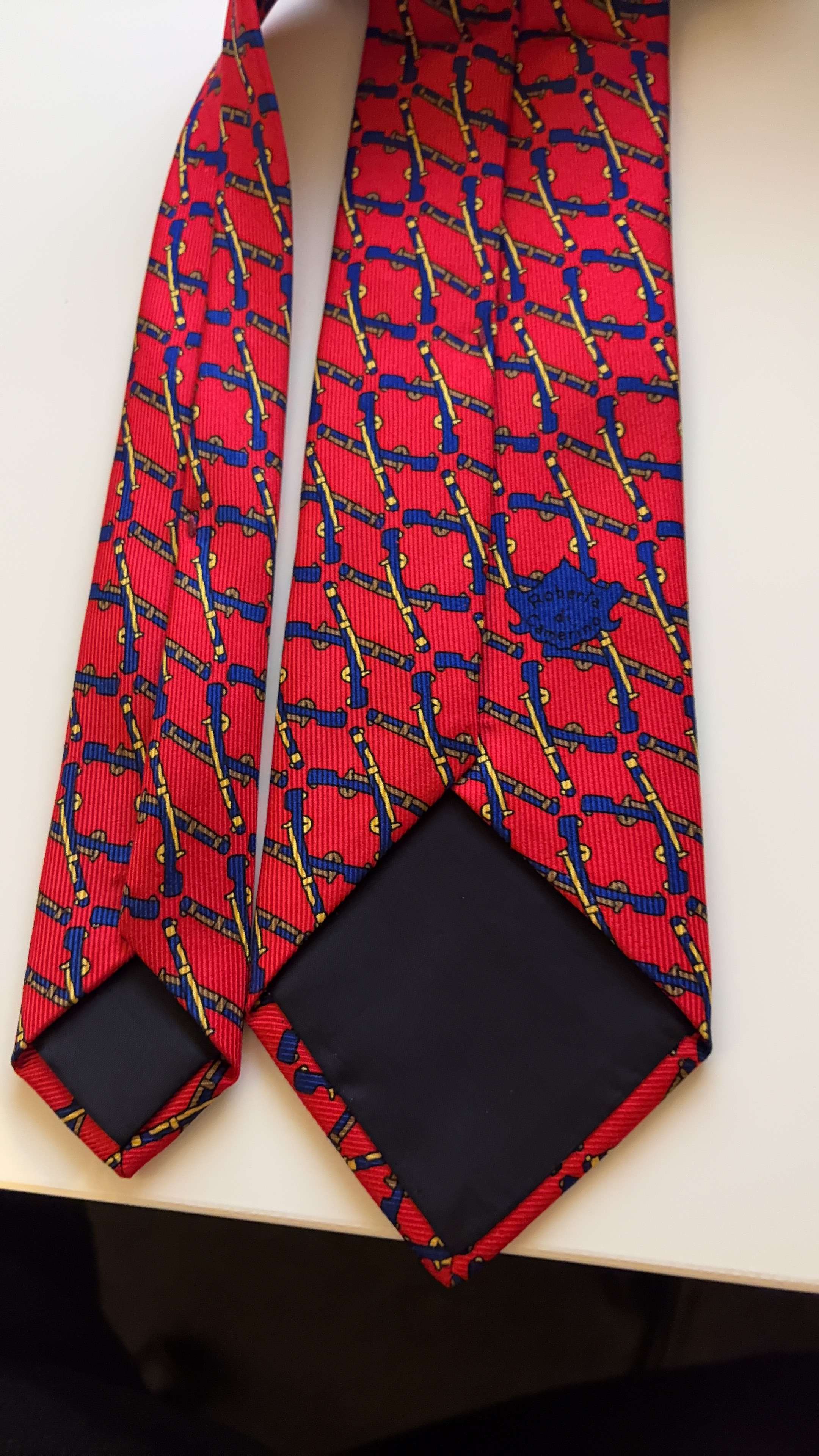 Red Patterned Tie
