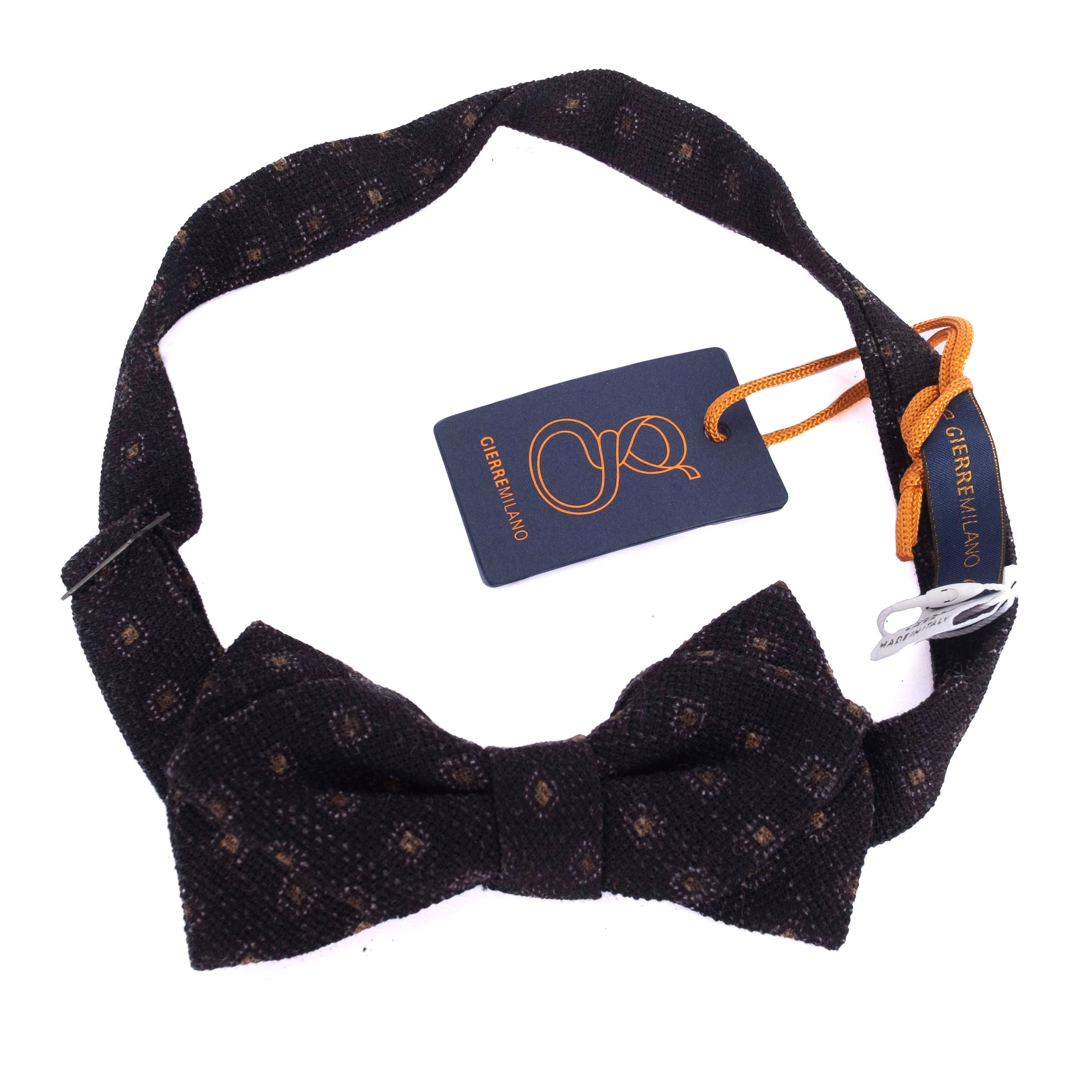 Navy Medallion Bow Tie