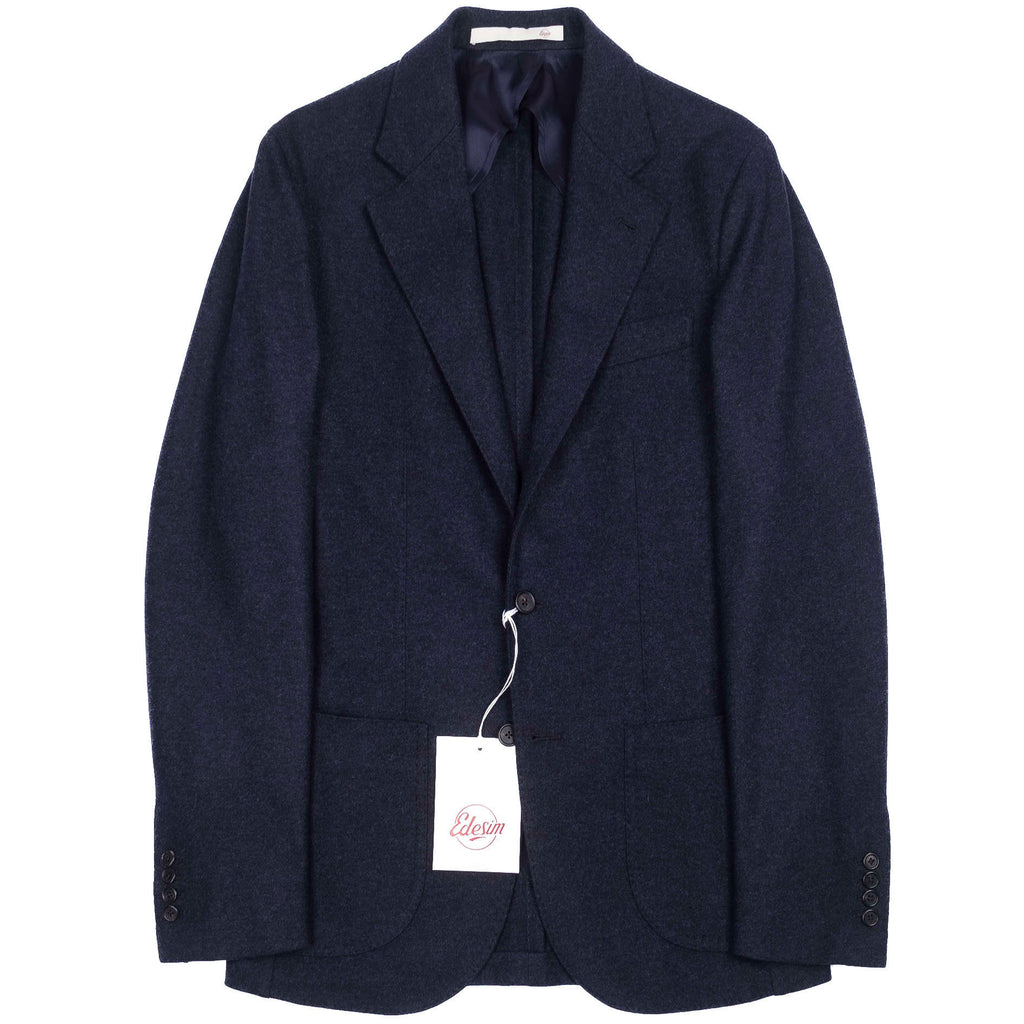 Neapolitan Hand Tailored Navy Drapers Flannel Sport Coat