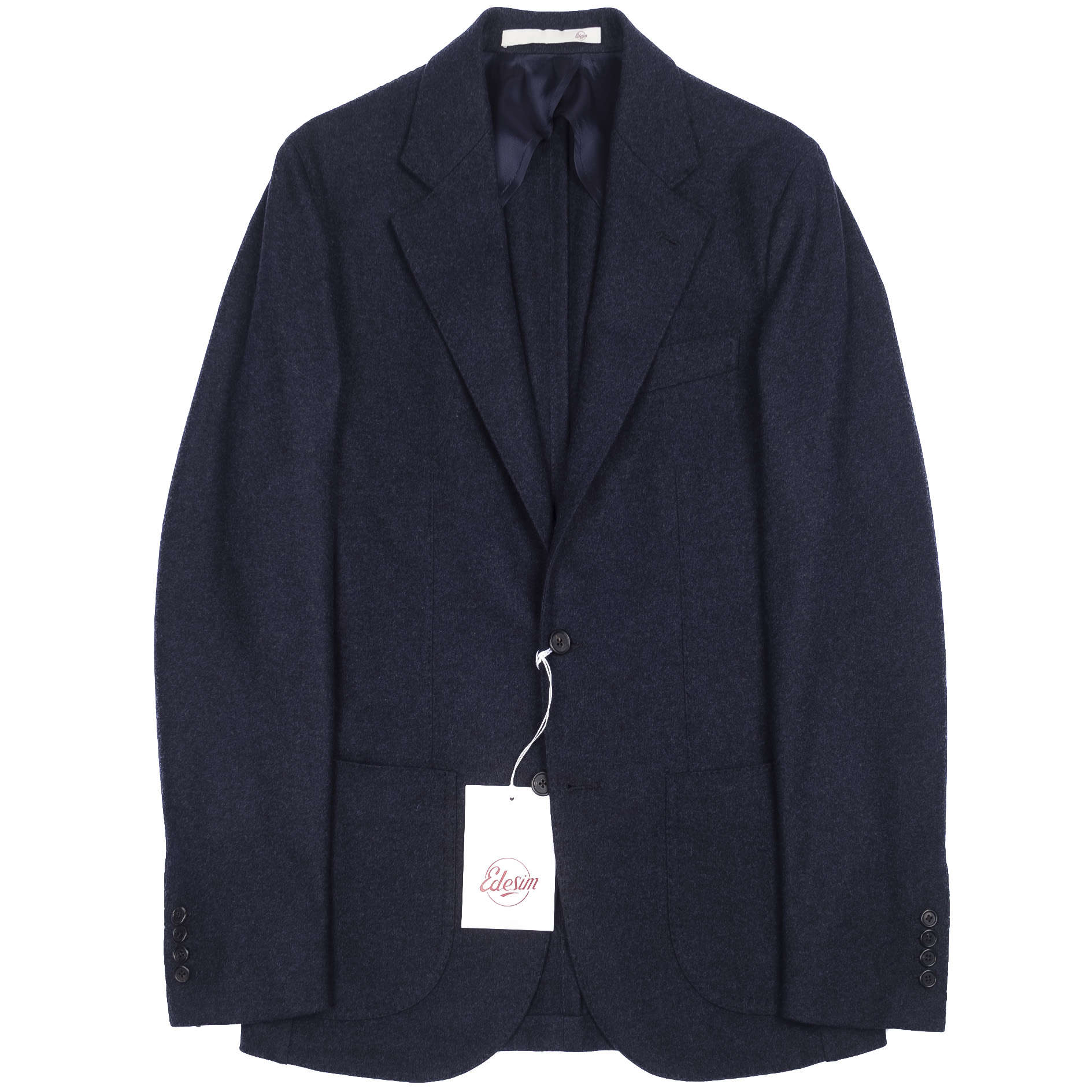 Neapolitan Hand Tailored Navy Drapers Flannel Sport Coat