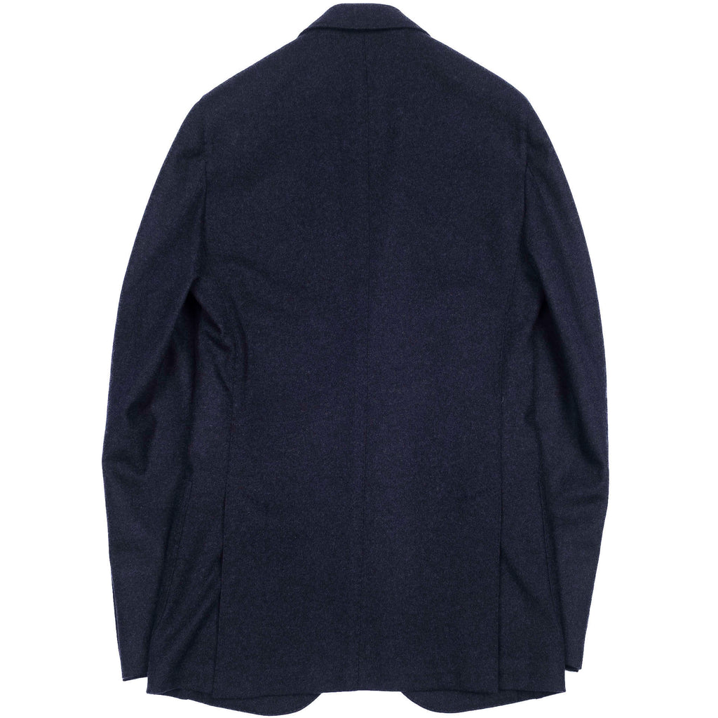 Neapolitan Hand Tailored Navy Drapers Flannel Sport Coat
