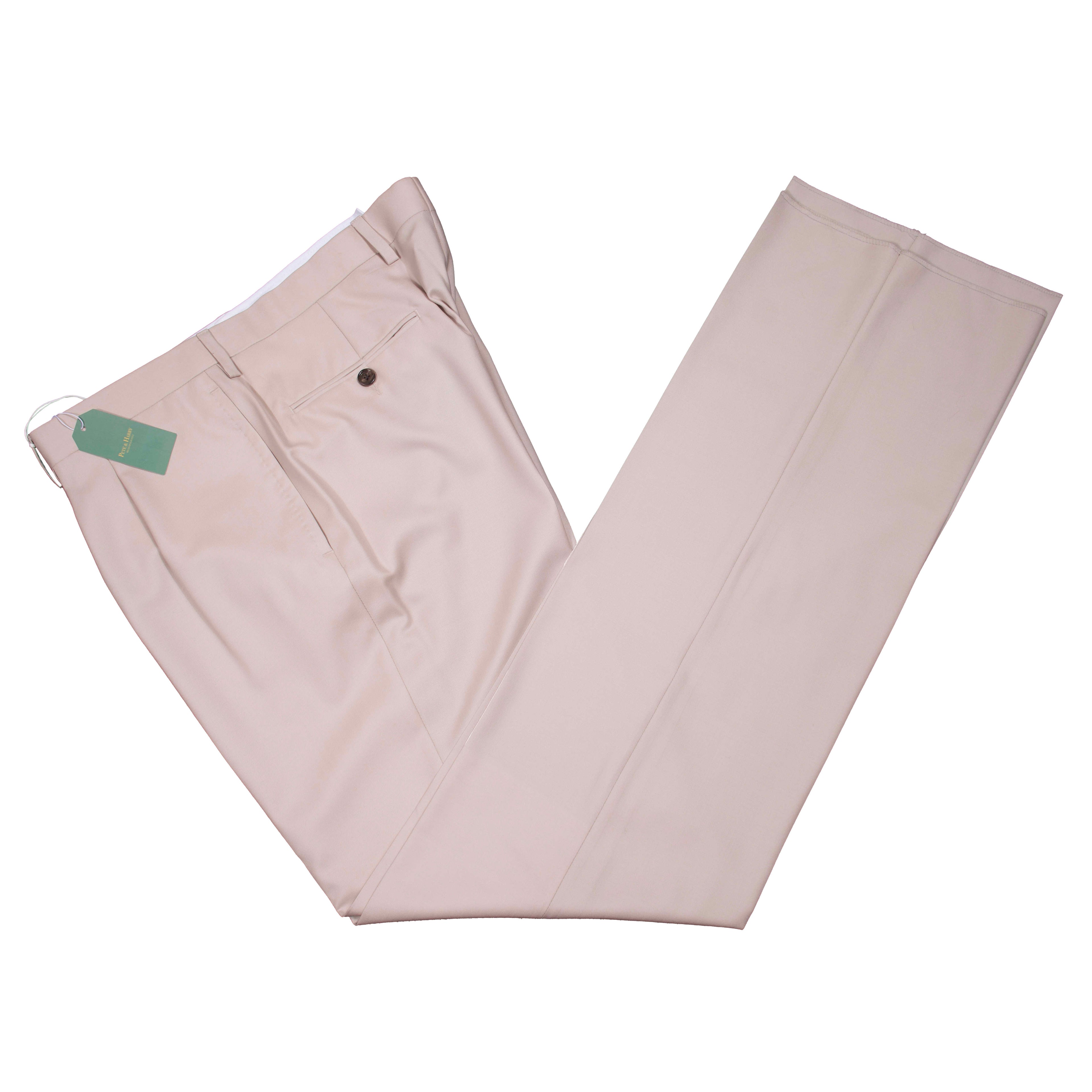 Neapolitan Hand Tailored Beige Smart trouser
