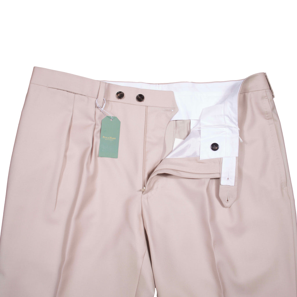 Neapolitan Hand Tailored Beige Smart trouser