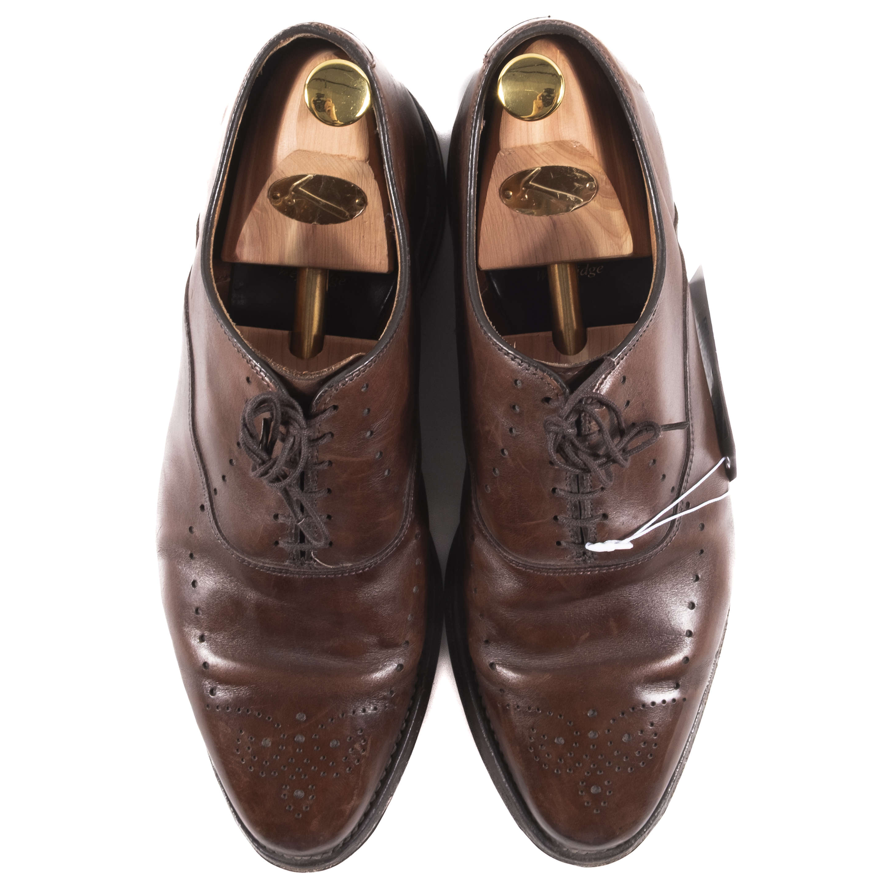 Allen Edmonds Brown Oxfords Sz 41.5