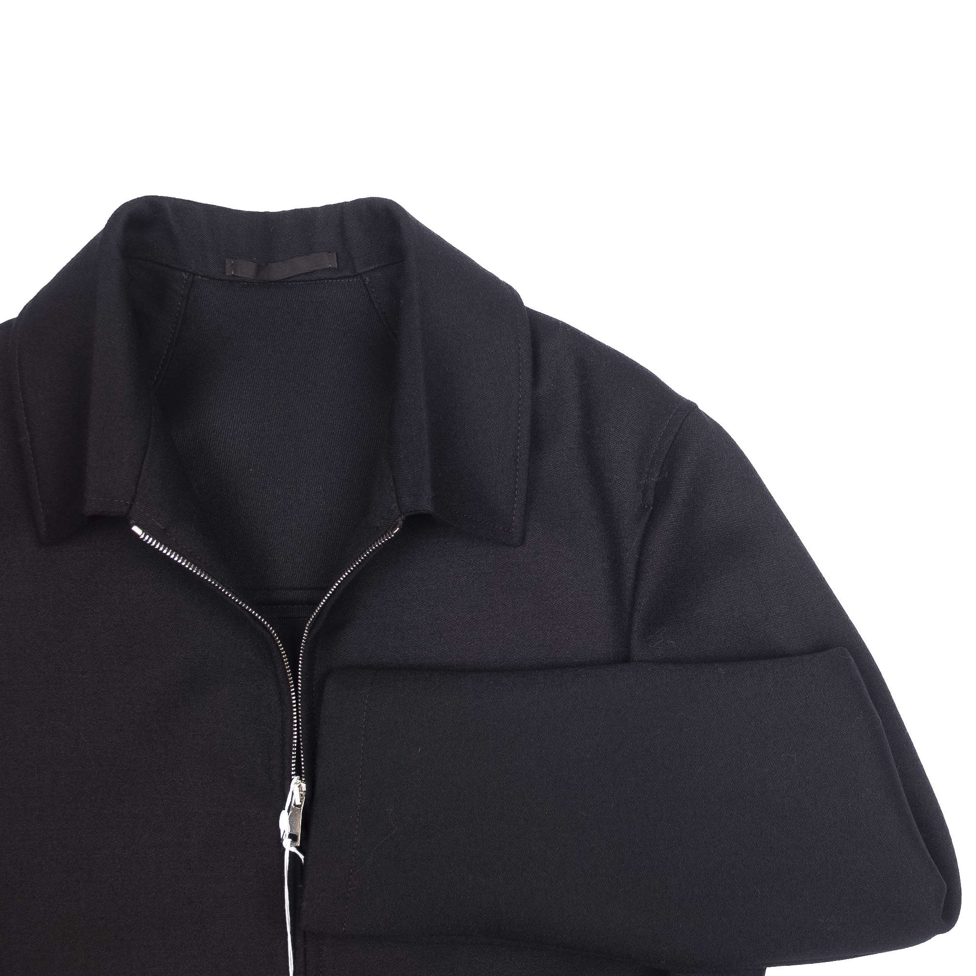 Neapolitan Hand Tailored Black Dugdale Wool Jacket