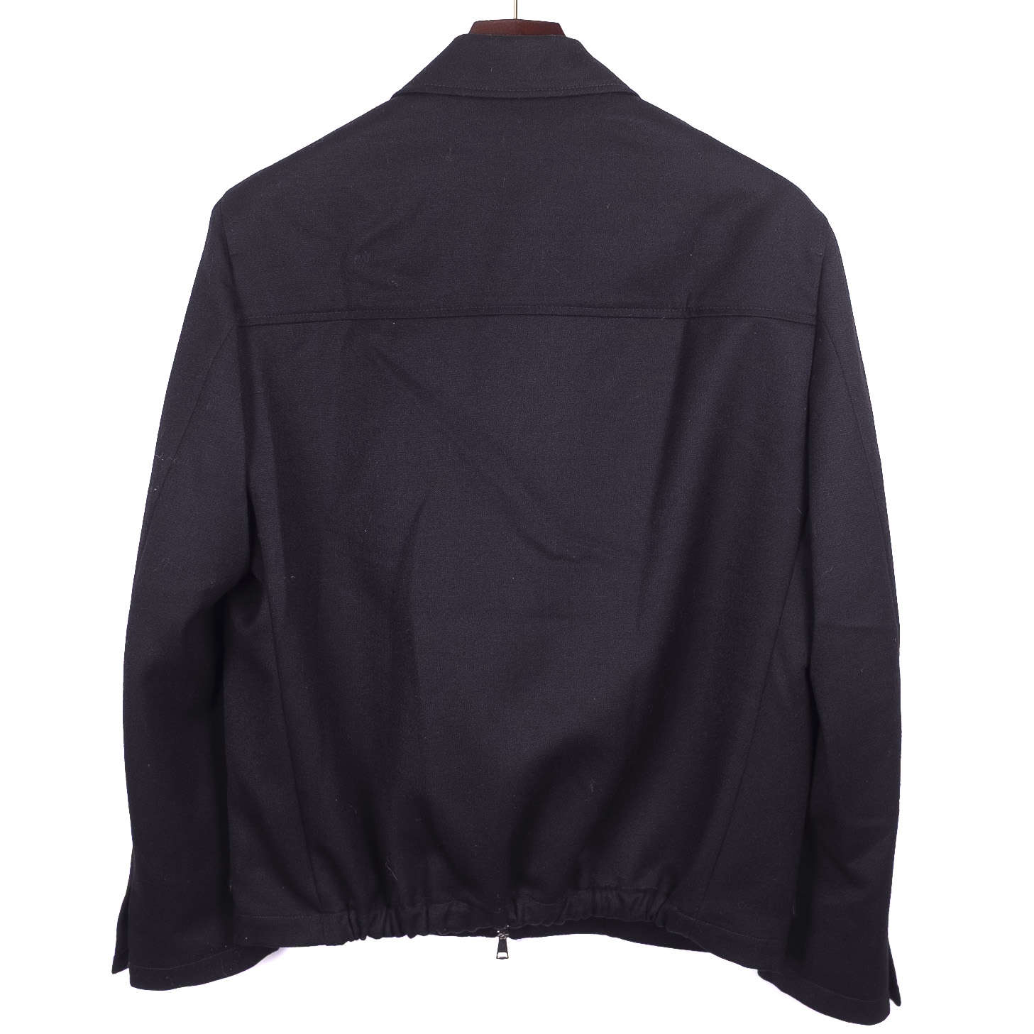 Neapolitan Hand Tailored Black Dugdale Wool Jacket Sz 52