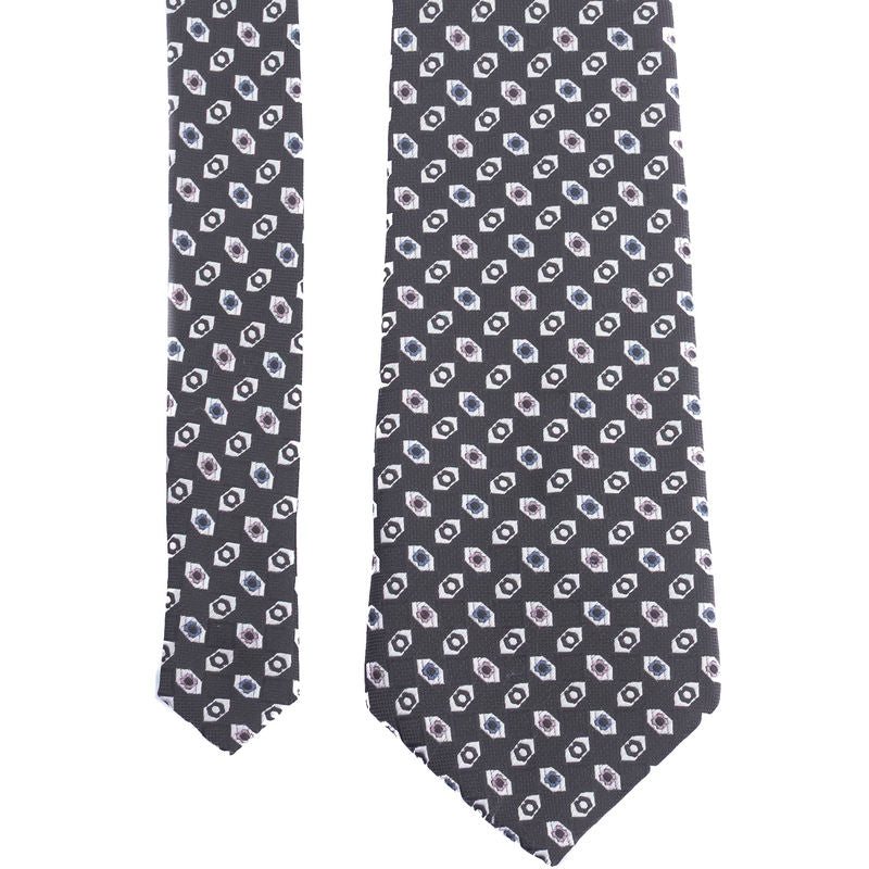 Black Patterned Tie