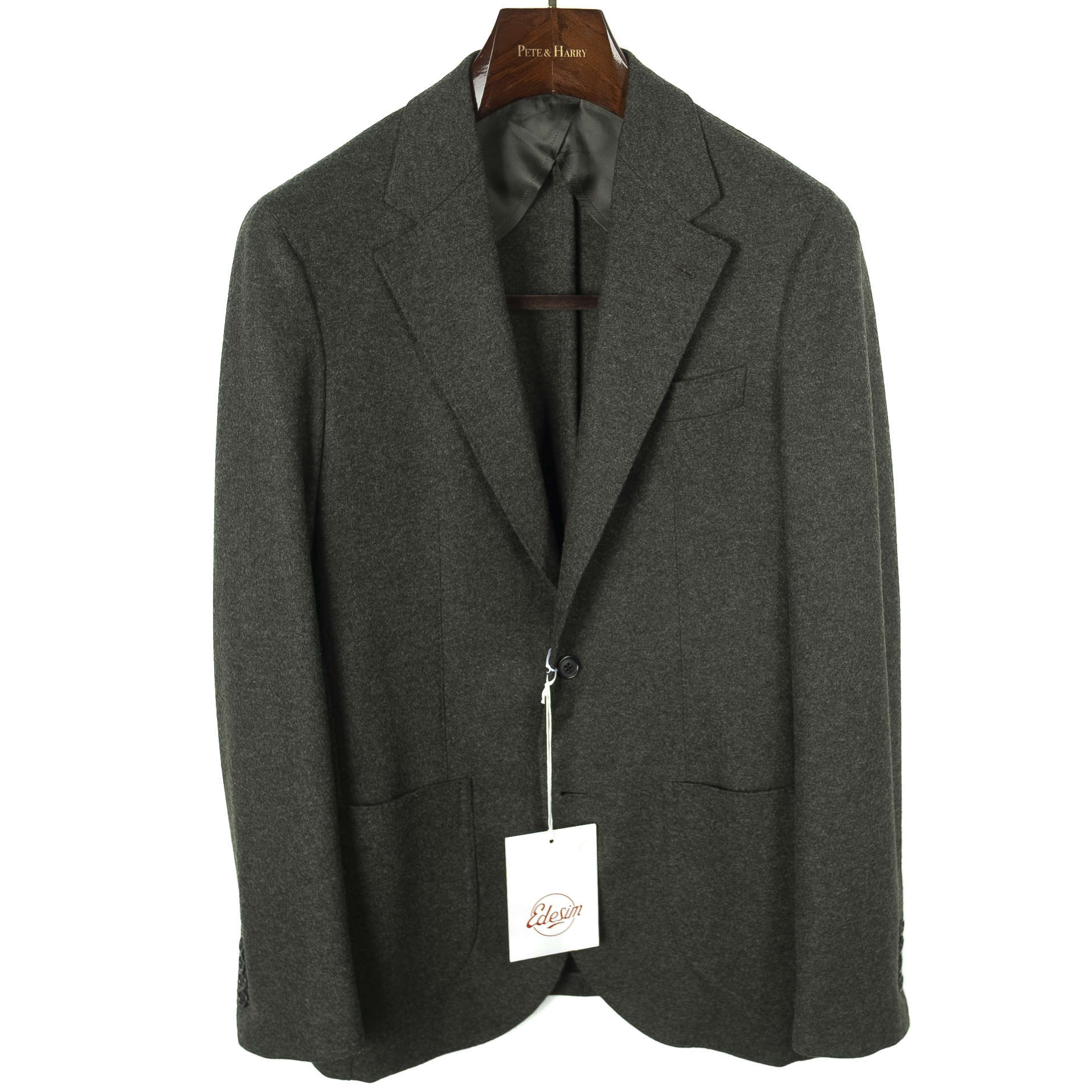 Neapolitan Hand Tailored Green Drapers Flannel Sport Coat