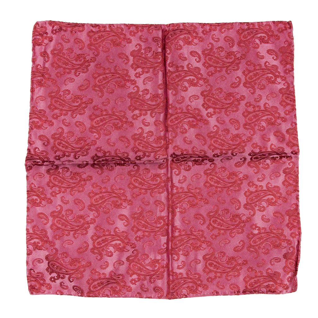 Pink Paisley Pocket Square