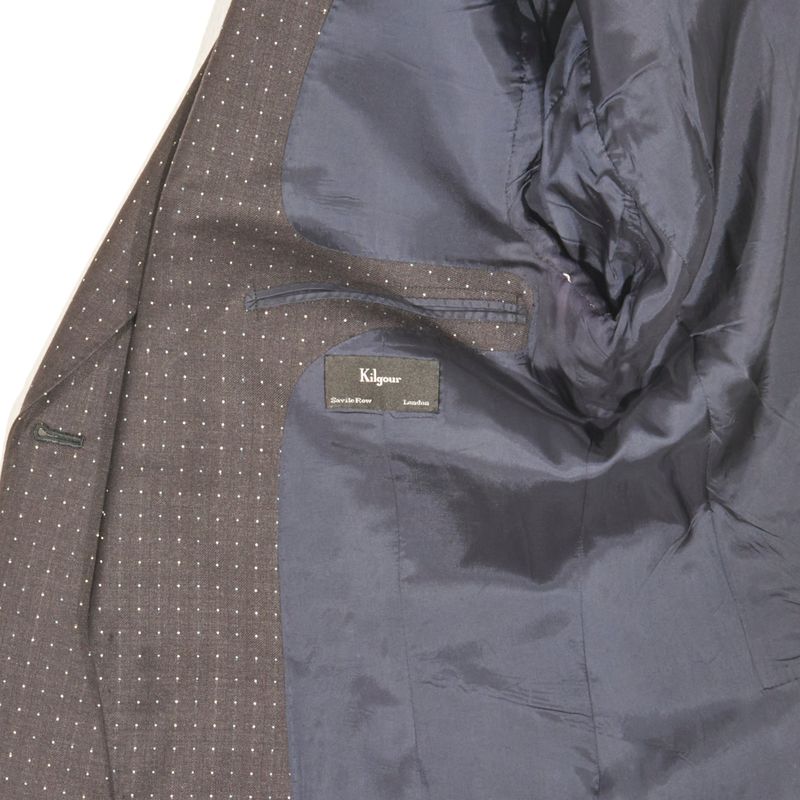 Kilgour Grey Sport Coat with Dots