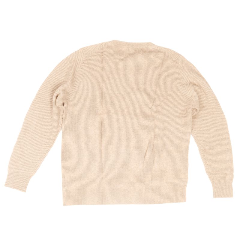 Soft Goat Toast Ribbed O-neck Sz XXL (EU)