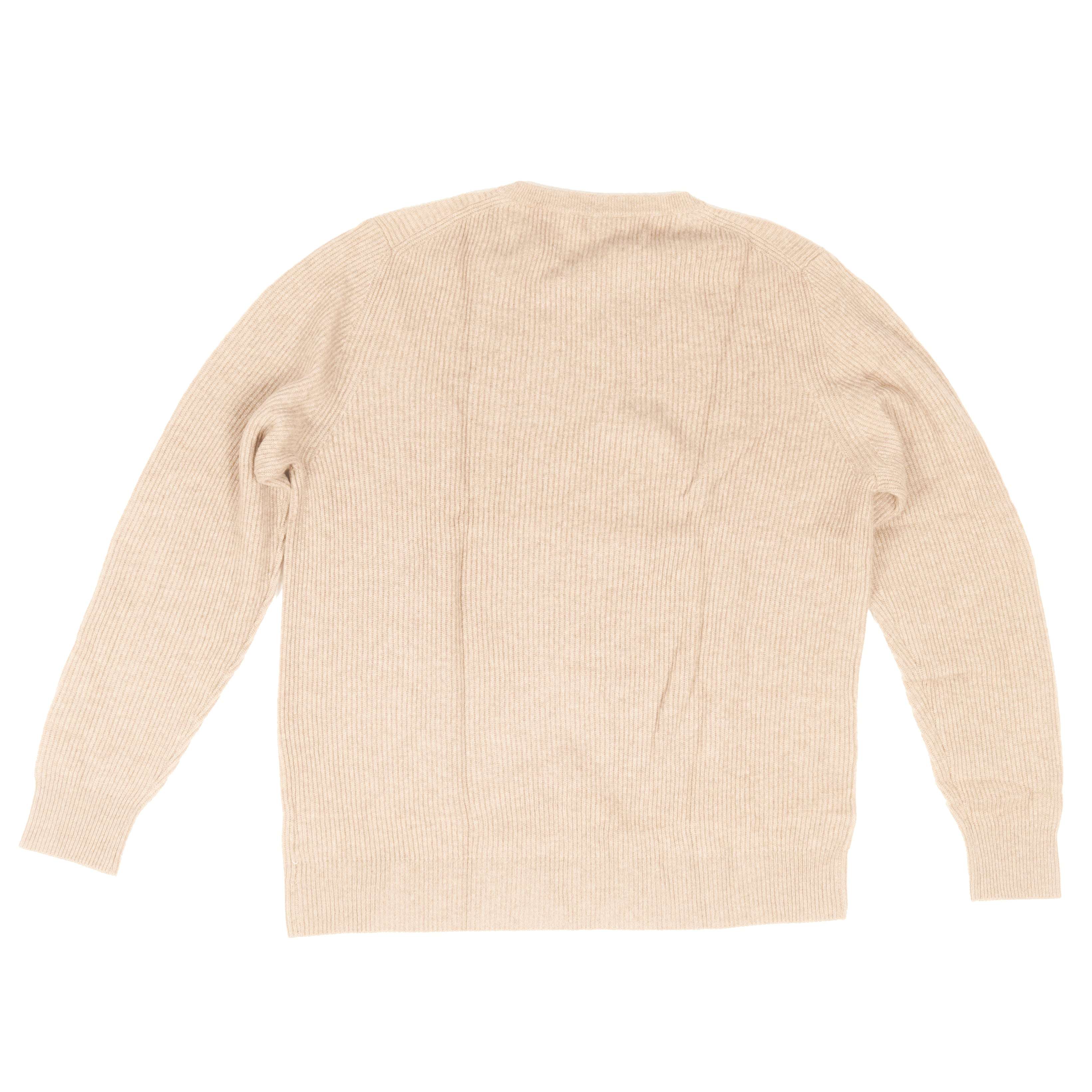 Soft Goat Toast Ribbed O-neck Sz XXL (EU)