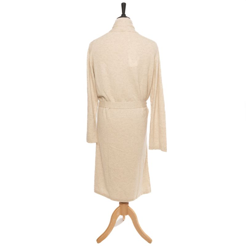 Soft Goat Cashmere Natural Sand Robe Sz L (EU)