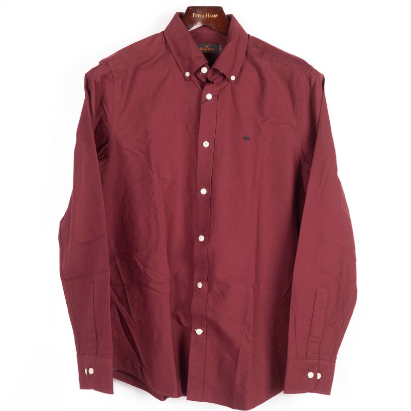 Douglas Burgundy Buttondown Shirt