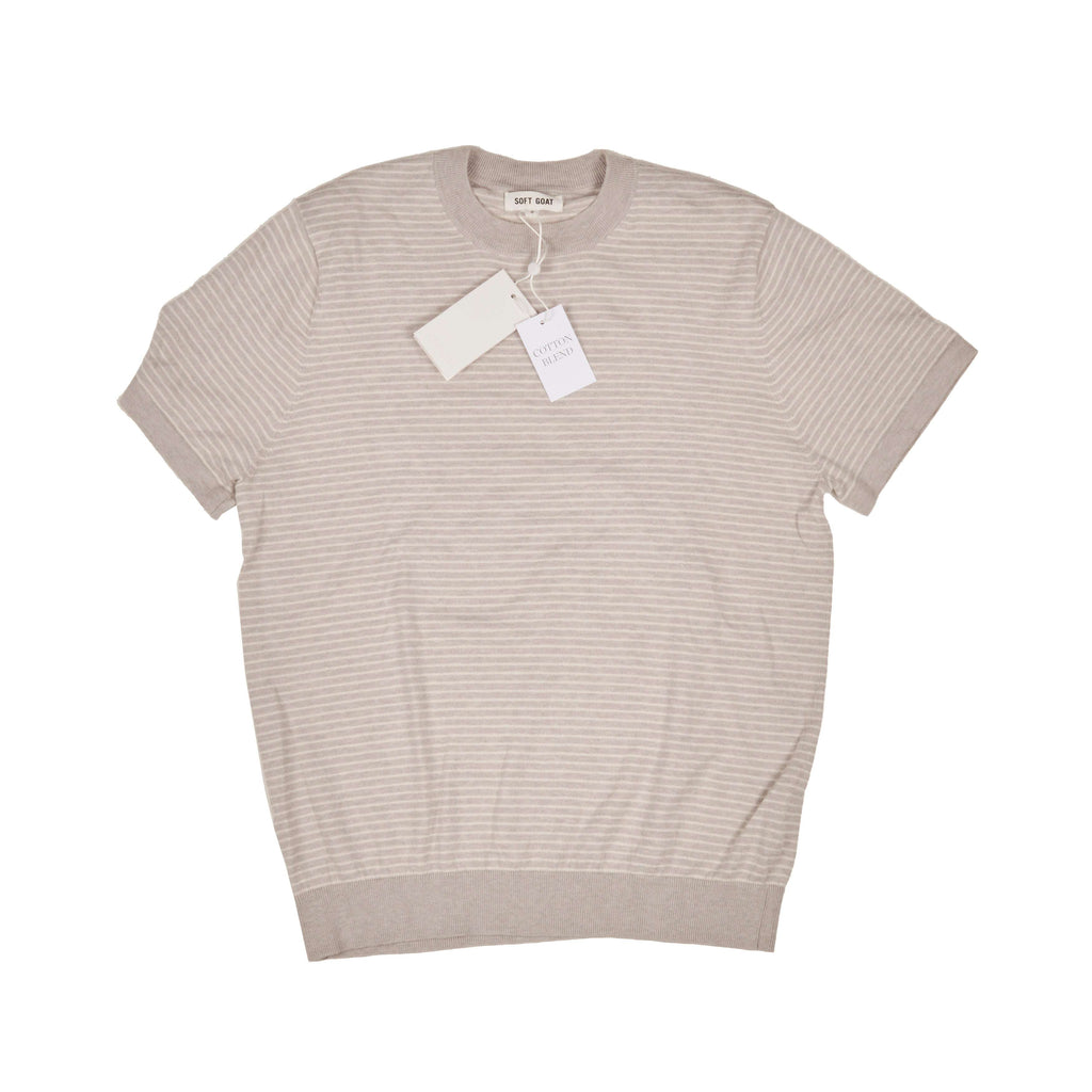 Soft Goat Striped T-Shirt Sz L (EU)