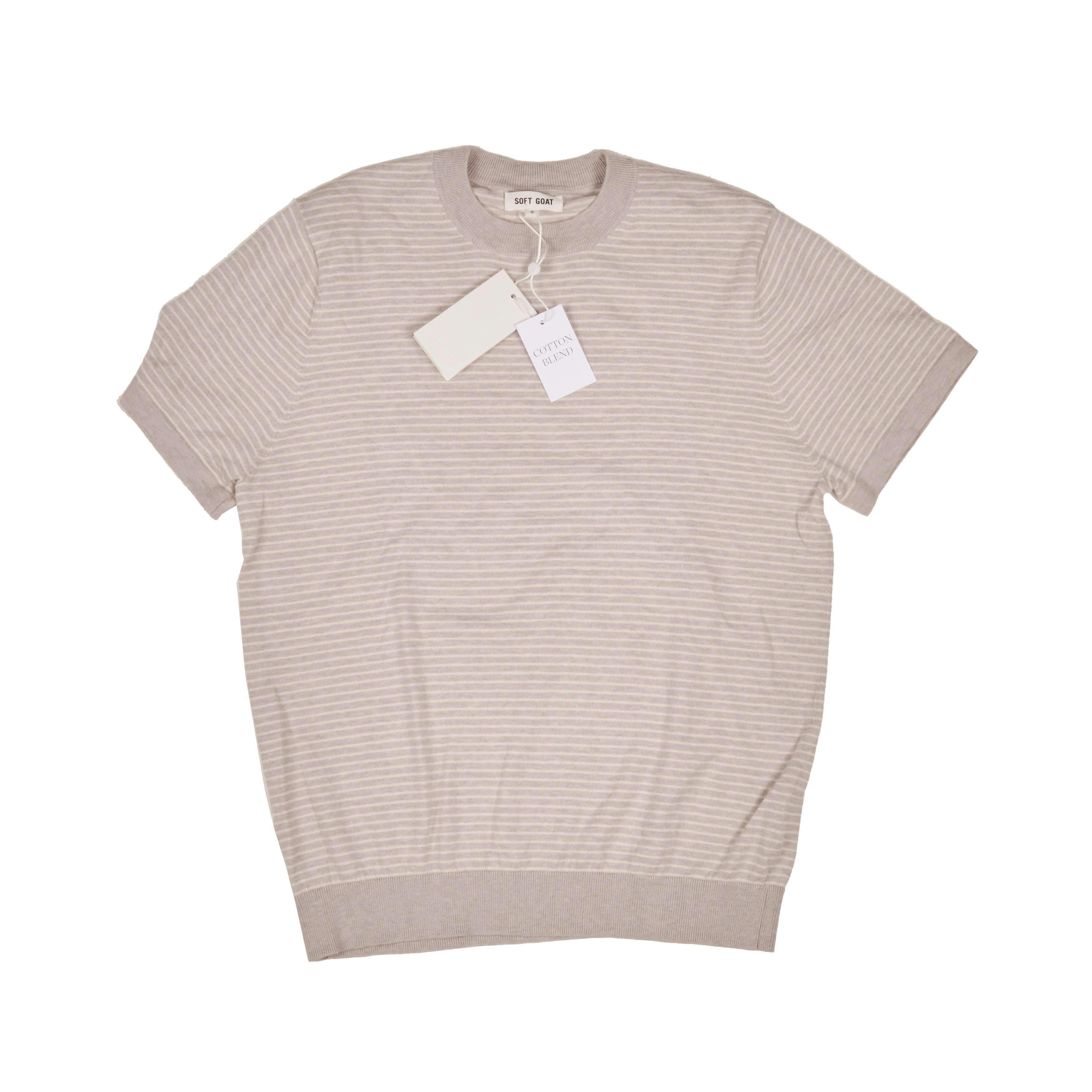 Soft Goat Striped T-Shirt Sz L (EU)