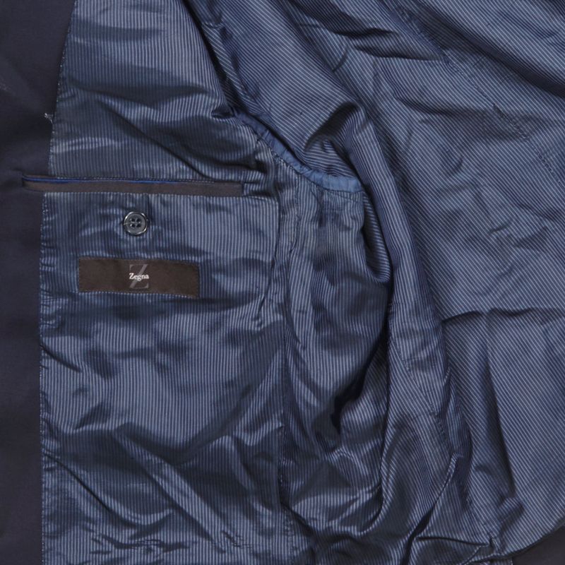 Zegna Navy Club Blazer Sz 52