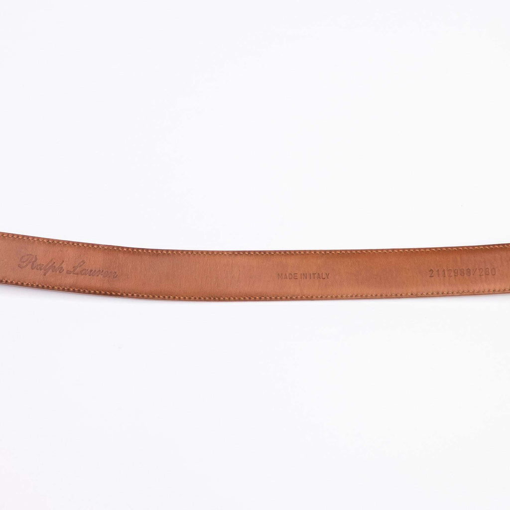 Ralph Lauren Purple Label Light Brown Leather Belt