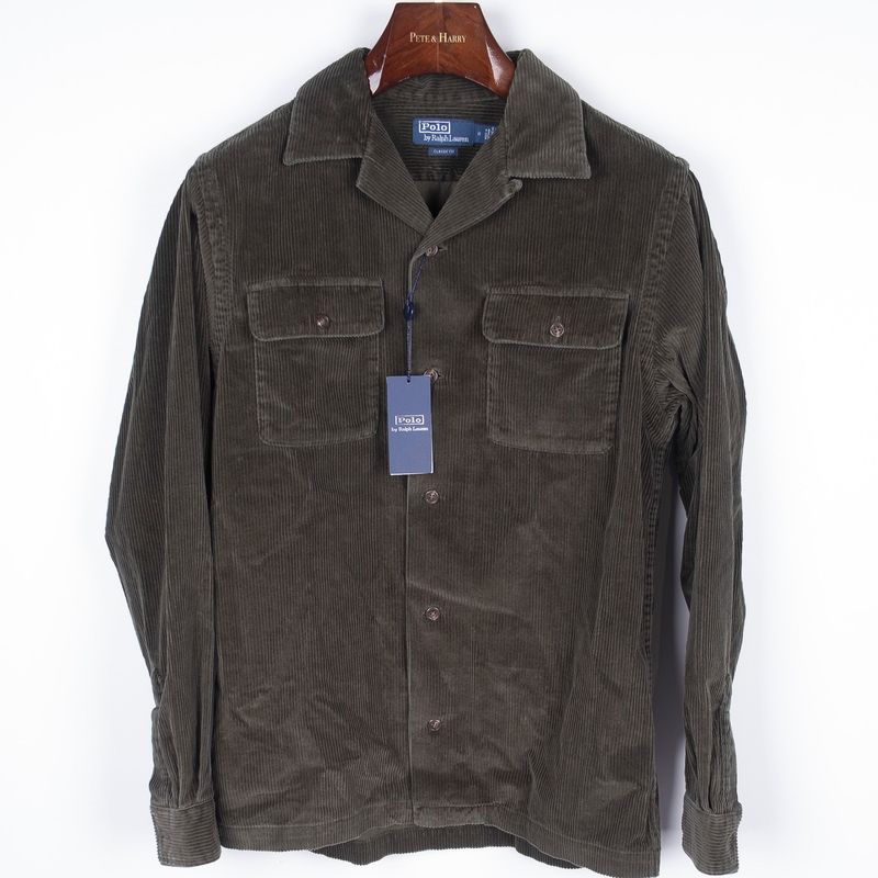 Olive Cord Overshirt