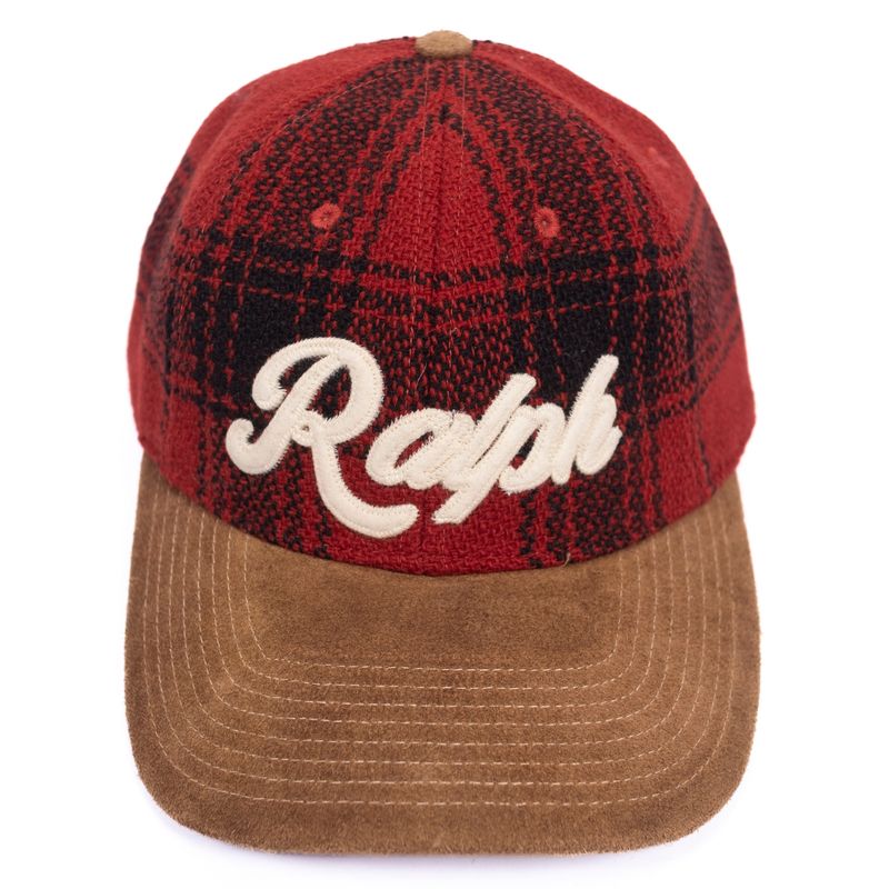 Red Buffalo Check Baseball Cap