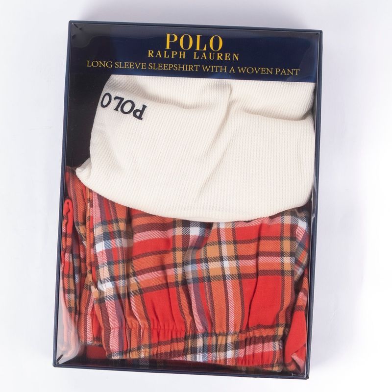 White with Checks Sleep Set