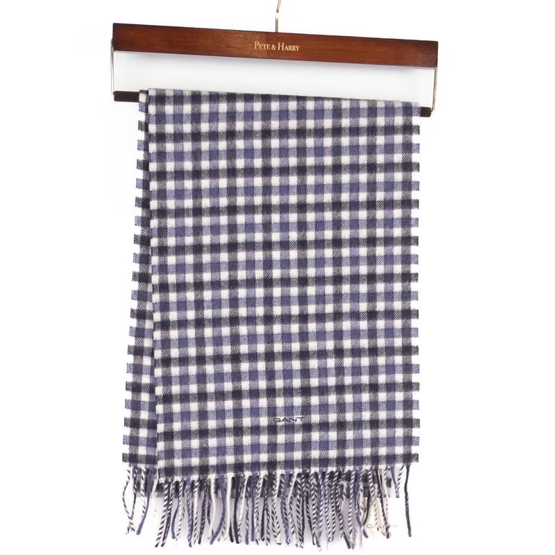 Blue Gingham Scarf