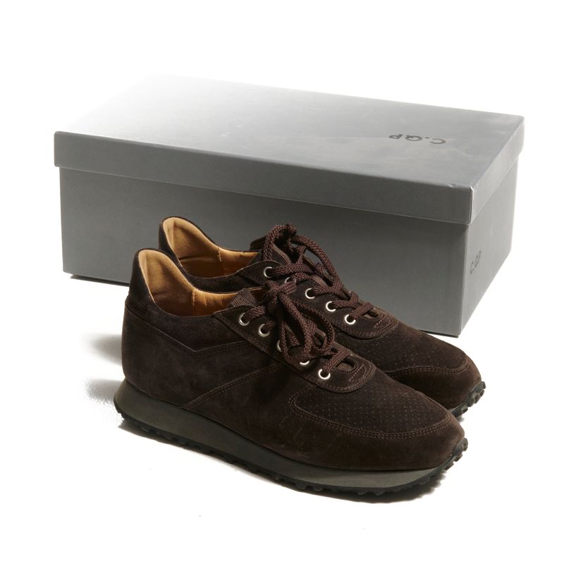 C.QP Stride Brown Suede Sneakers Sz 39 (EU)