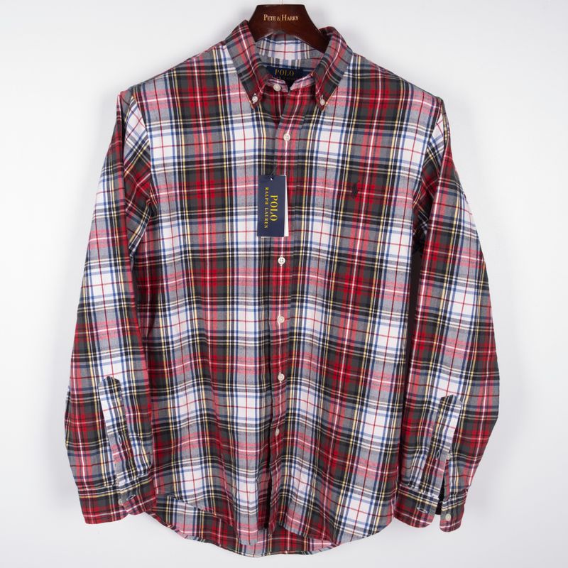 Red Checks  Brushed Oxford Buttondown Shirt