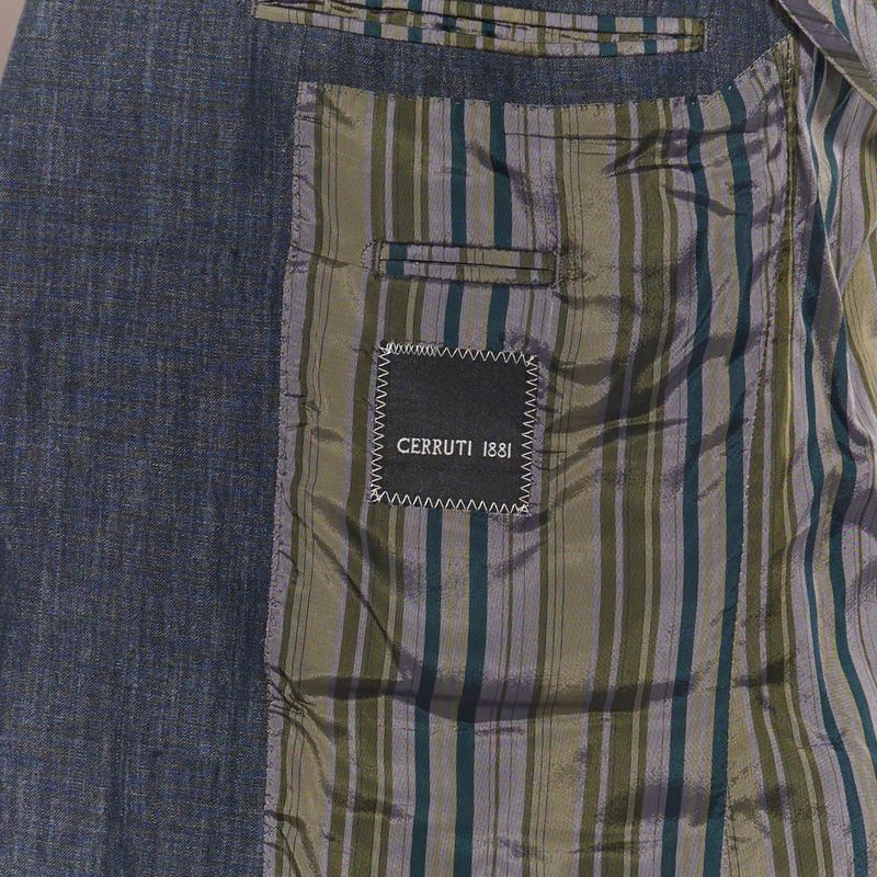 Cerruti 1881 Grey Blue Linen Summer Sport Coat