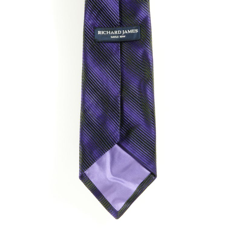 Richard James Purple Striped Tie
